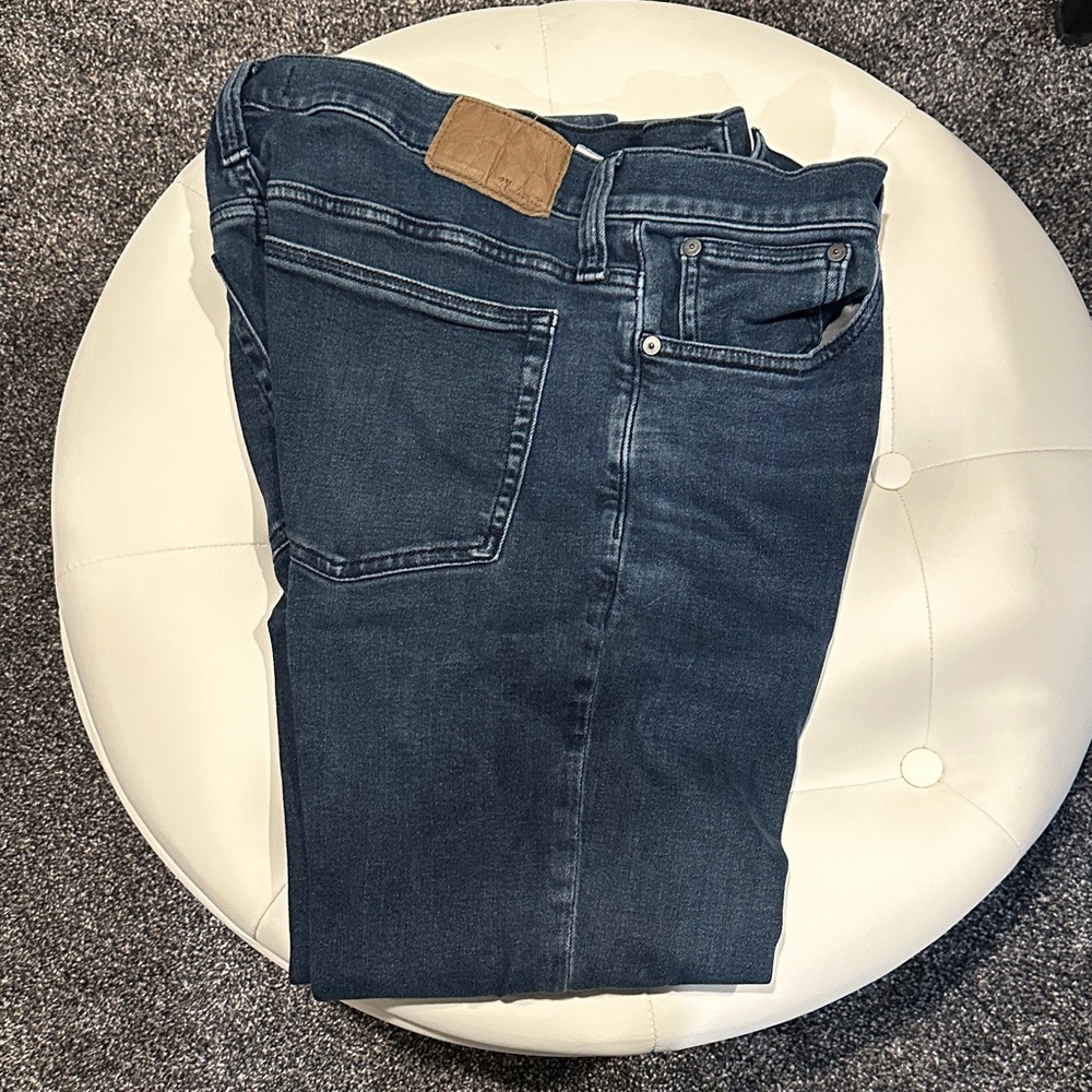 Madewell men’s jeans.  Athletic Slim cut